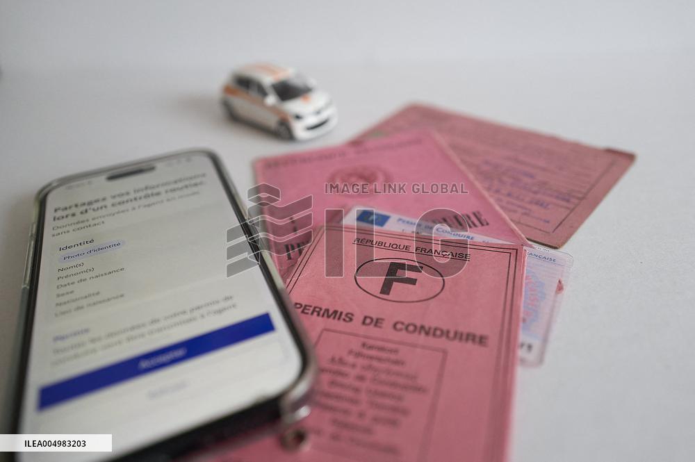 French Driving License Evolution Illustration - France