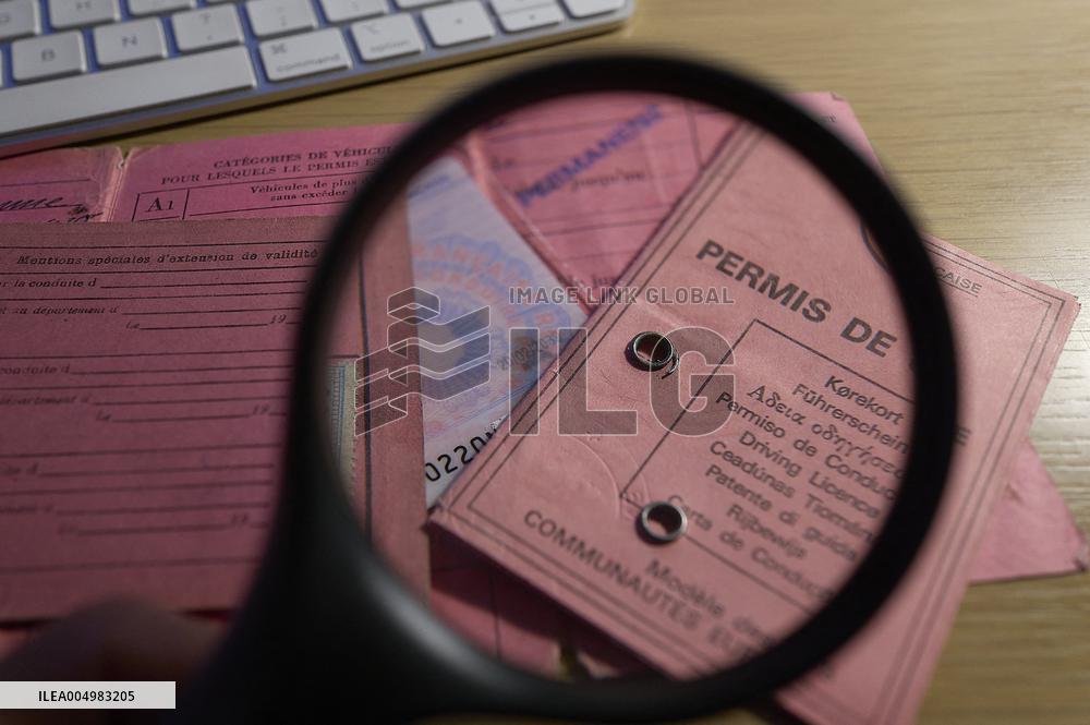 French Driving License Evolution Illustration - France