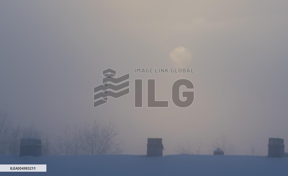 Extremely Cold Weather Hit Mohe