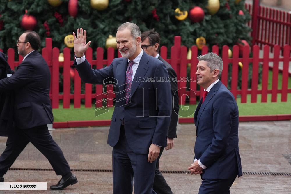 The King Visits L'Hospitalet de Llobregat - Spain