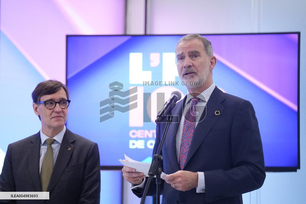 The King visits L'Hospitalet de Llobregat for the 100th anniversary of the city