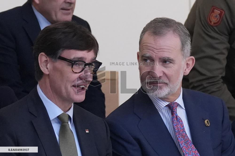 The King Visits L'Hospitalet de Llobregat - Spain