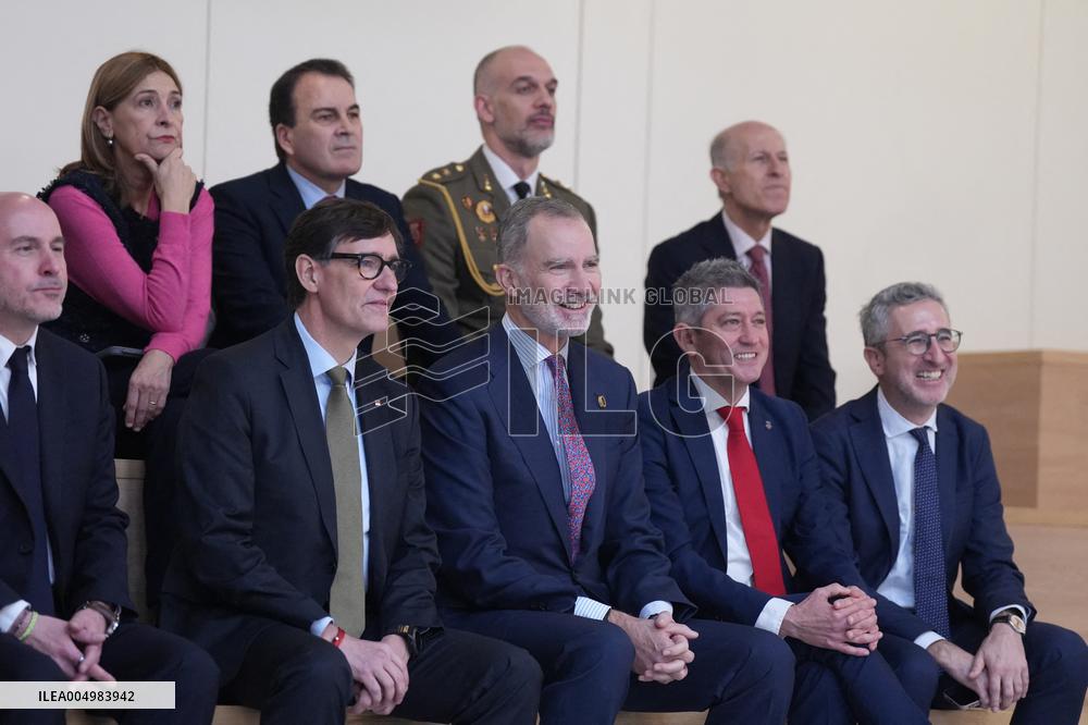 The King Visits L'Hospitalet de Llobregat - Spain