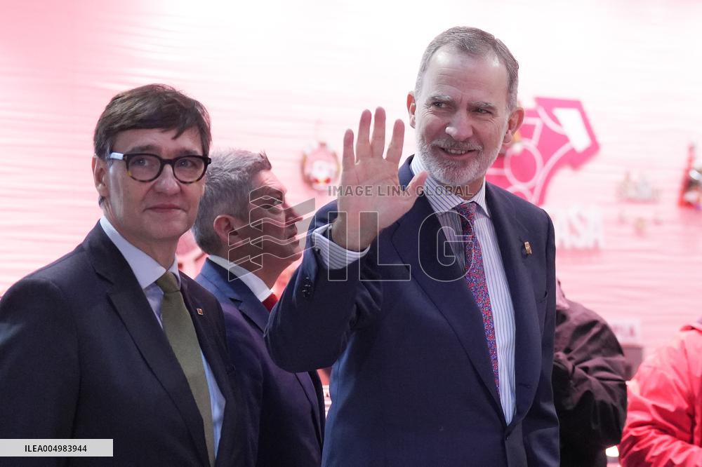 The King Visits L'Hospitalet de Llobregat - Spain