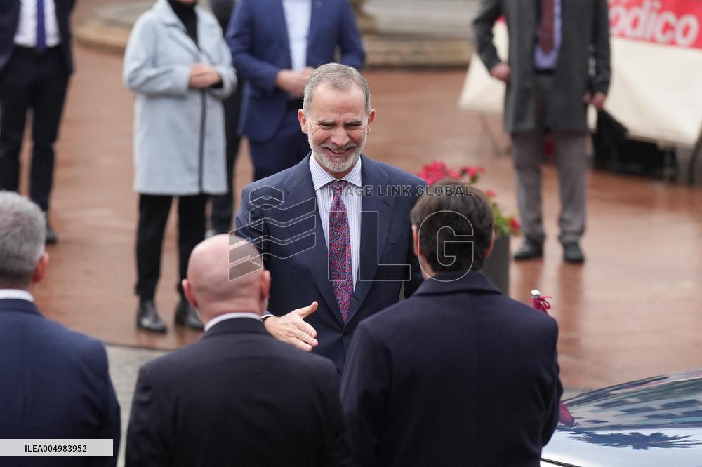 The King Visits L'Hospitalet de Llobregat - Spain