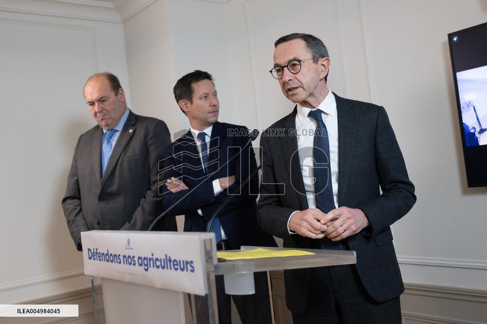 Les Republicains No to Mercosur Press Conference - Paris