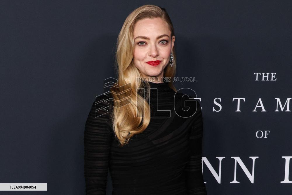 The Testament Of Ann Lee Premiere - LA