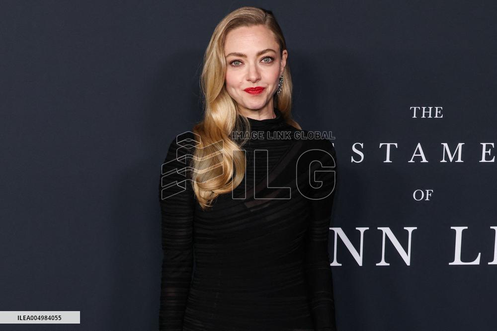 The Testament Of Ann Lee Premiere - LA