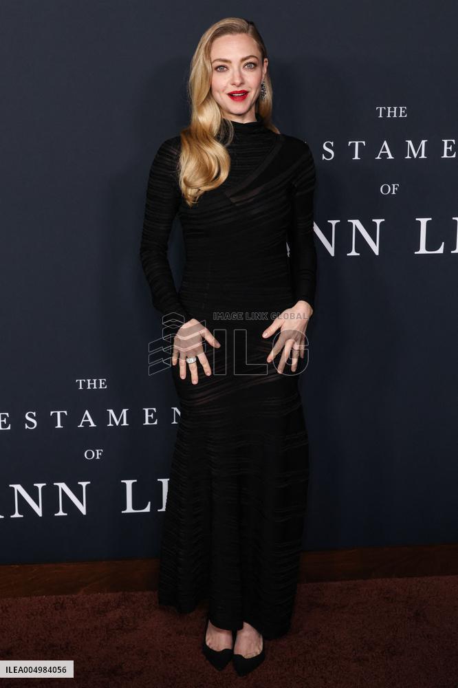 The Testament Of Ann Lee Premiere - LA