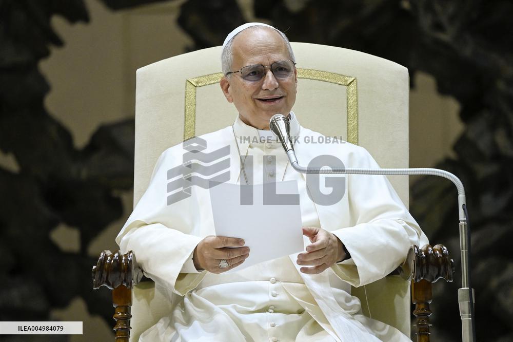 Pope Leo XIV Audience With Donors of the Christmas Tree and Nativity - Vatican