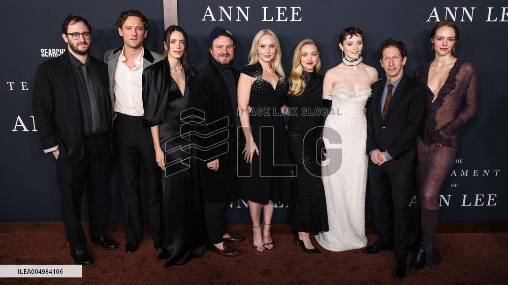 The Testament Of Ann Lee Premiere - LA