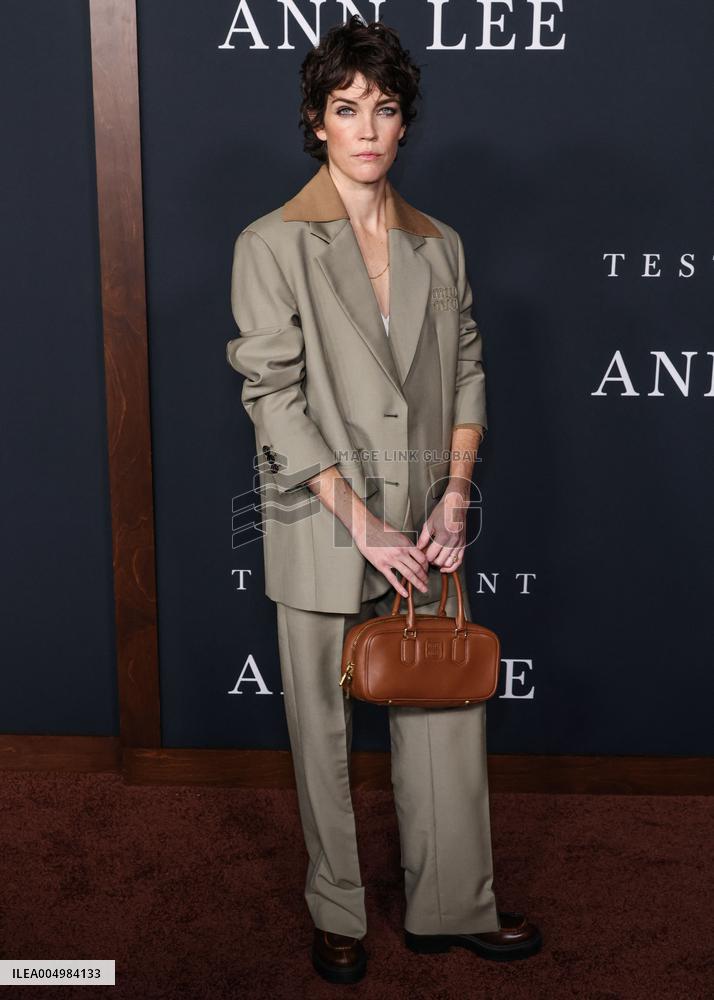 The Testament Of Ann Lee Premiere - LA