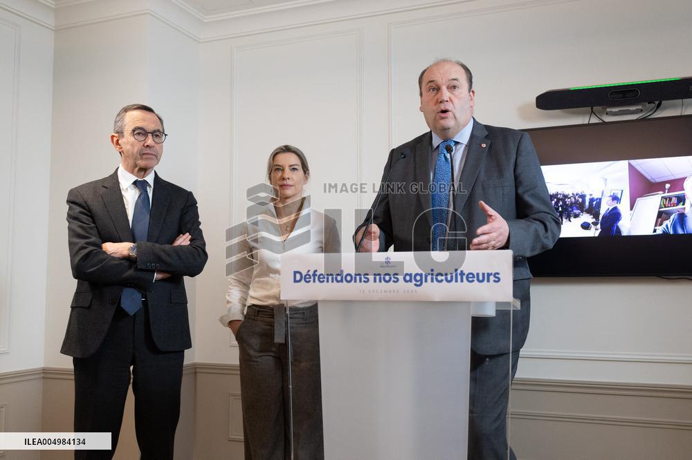 Les Republicains No to Mercosur Press Conference - Paris