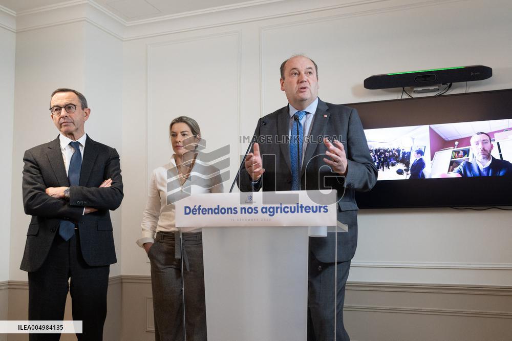 Les Republicains No to Mercosur Press Conference - Paris