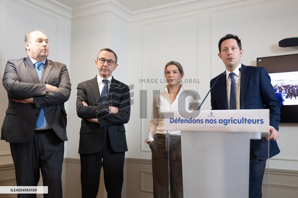 Les Republicains No to Mercosur Press Conference - Paris