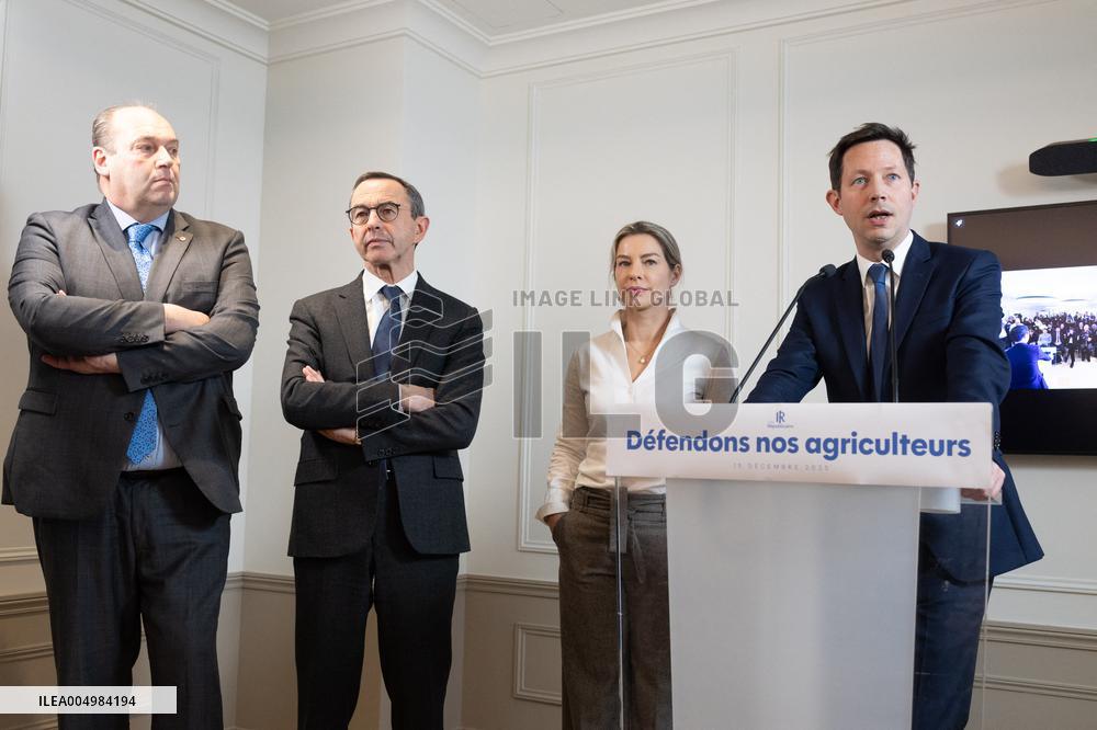 Les Republicains No to Mercosur Press Conference - Paris