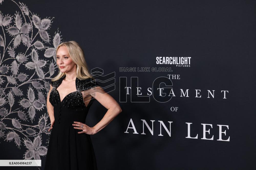 The Testament Of Ann Lee Premiere - LA