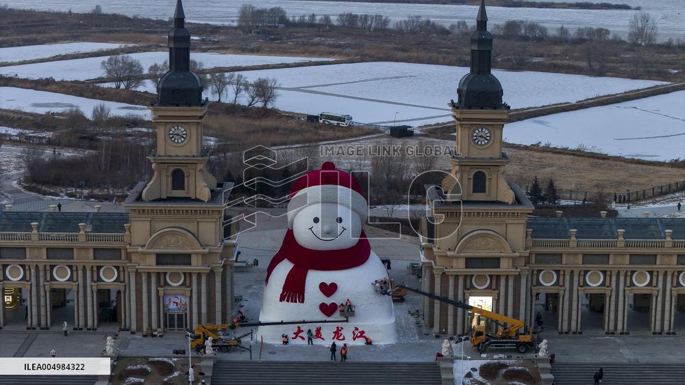 Giant Snowman of Harbin - China