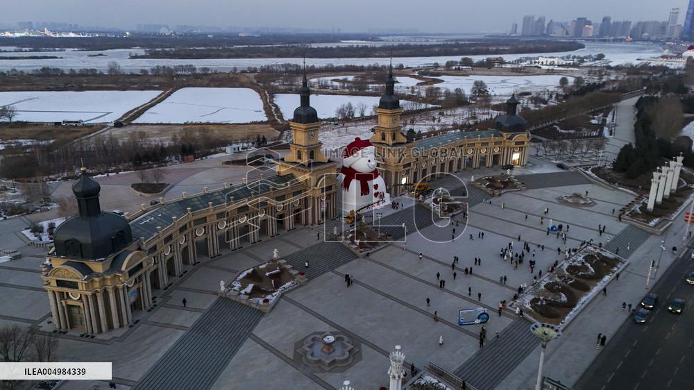 Giant Snowman of Harbin - China