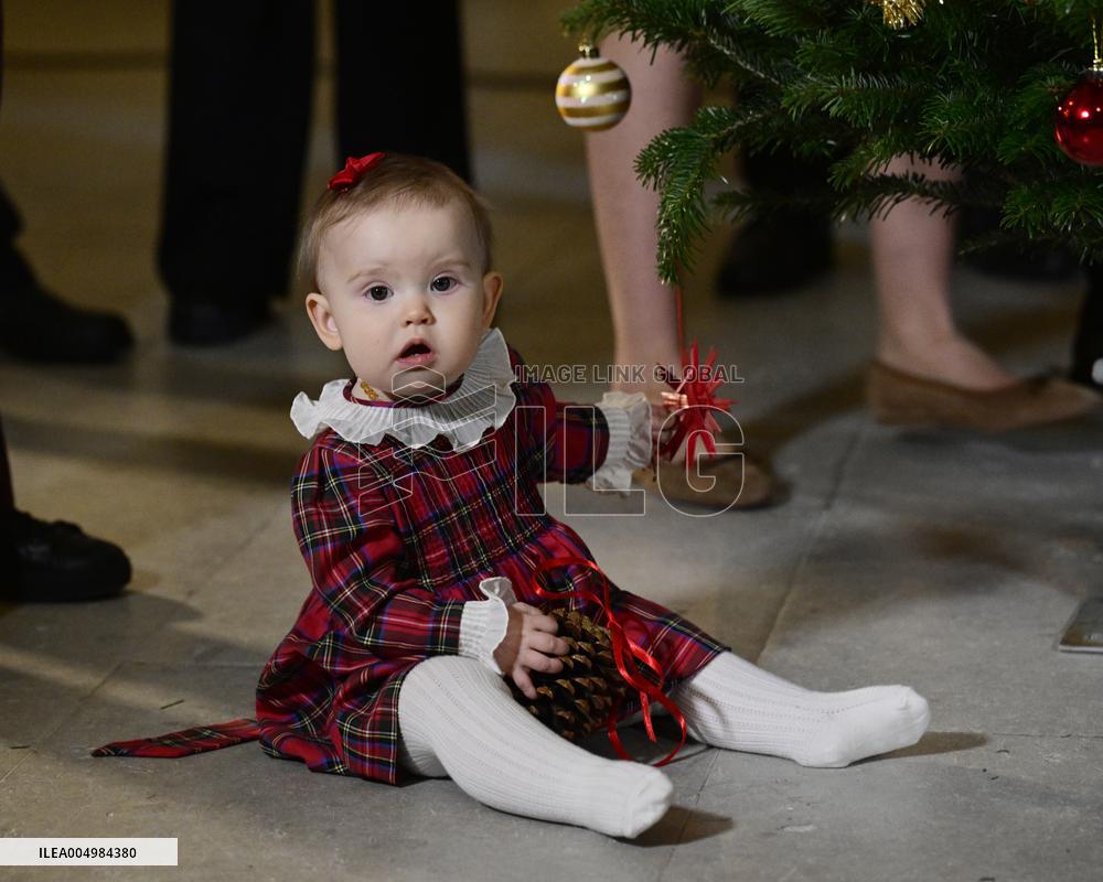 SWEDEN ROYAL PALACE CHRISTMAS TREES
