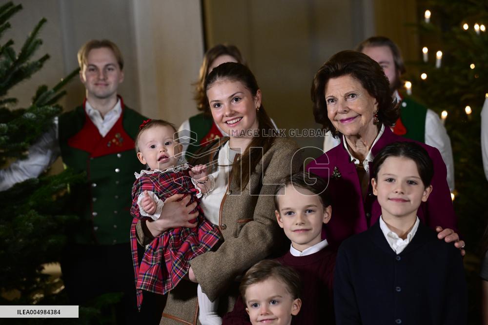 SWEDEN ROYAL PALACE CHRISTMAS TREES