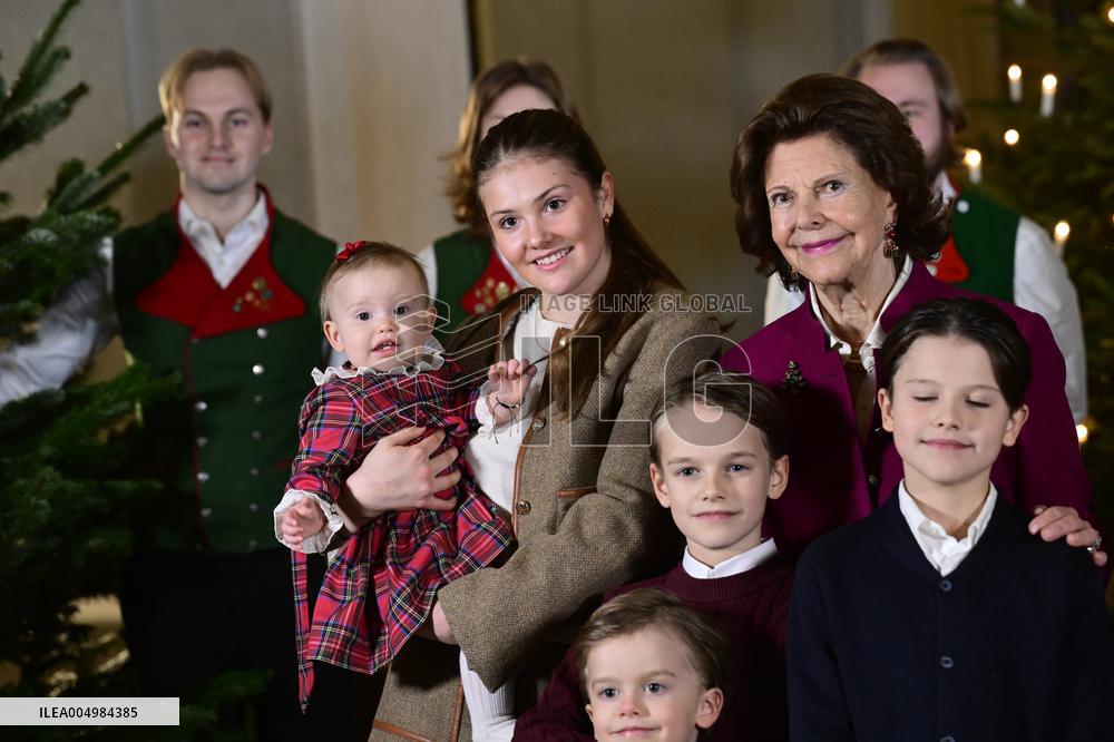 SWEDEN ROYAL PALACE CHRISTMAS TREES