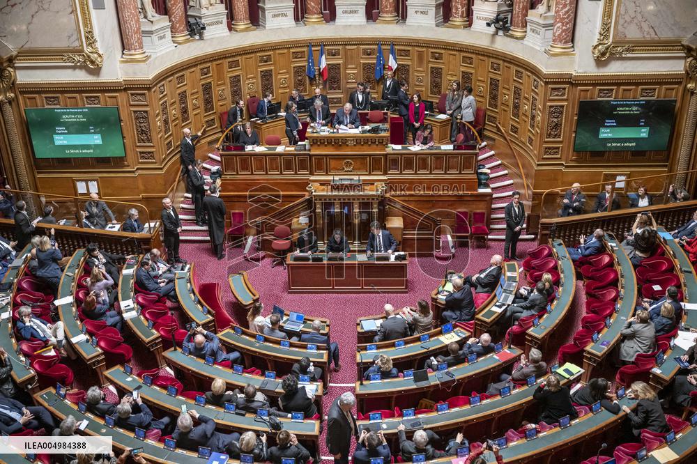 Senate - Vote of Finance Bill 2026 - Paris