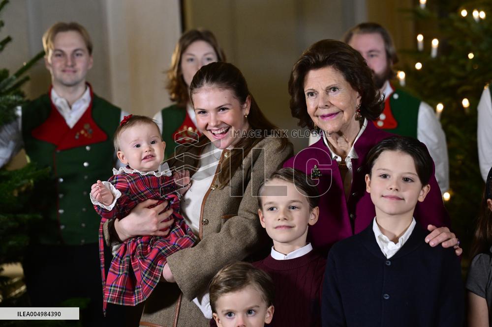 SWEDEN ROYAL PALACE CHRISTMAS TREES