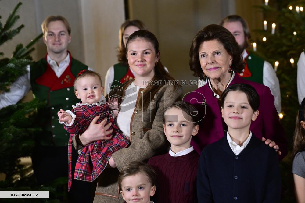SWEDEN ROYAL PALACE CHRISTMAS TREES