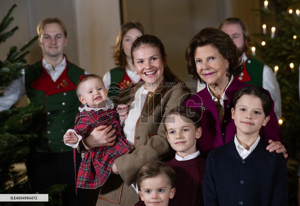 SWEDEN ROYAL PALACE CHRISTMAS TREES