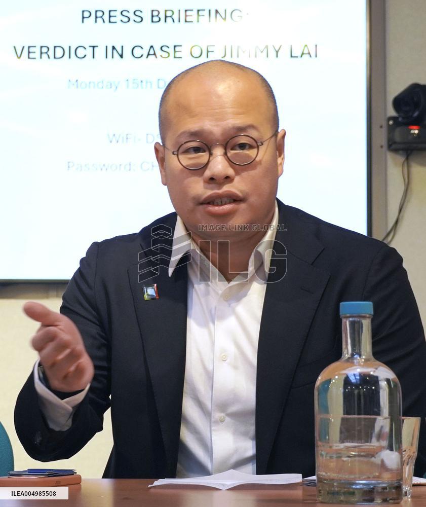 Jimmy Lai's son meets press after conviction