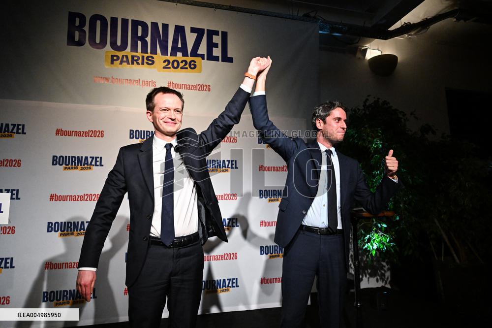 Meeting Of Pierre-Yves Bournazel Horizons Candidate For Mayor Of Paris 2026 - Paris