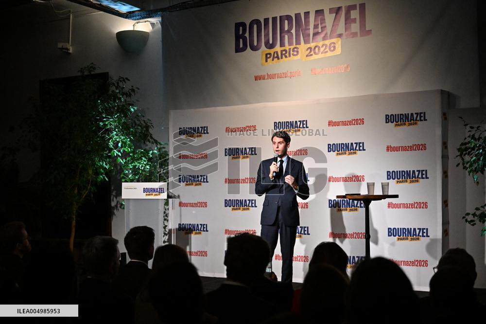 Meeting Of Pierre-Yves Bournazel Horizons Candidate For Mayor Of Paris 2026 - Paris