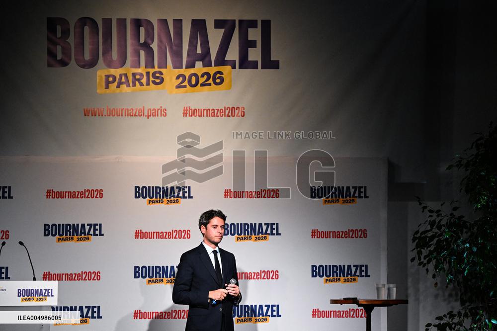 Meeting Of Pierre-Yves Bournazel Horizons Candidate For Mayor Of Paris 2026 - Paris