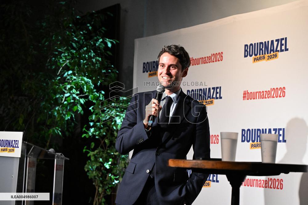 Meeting Of Pierre-Yves Bournazel Horizons Candidate For Mayor Of Paris 2026 - Paris