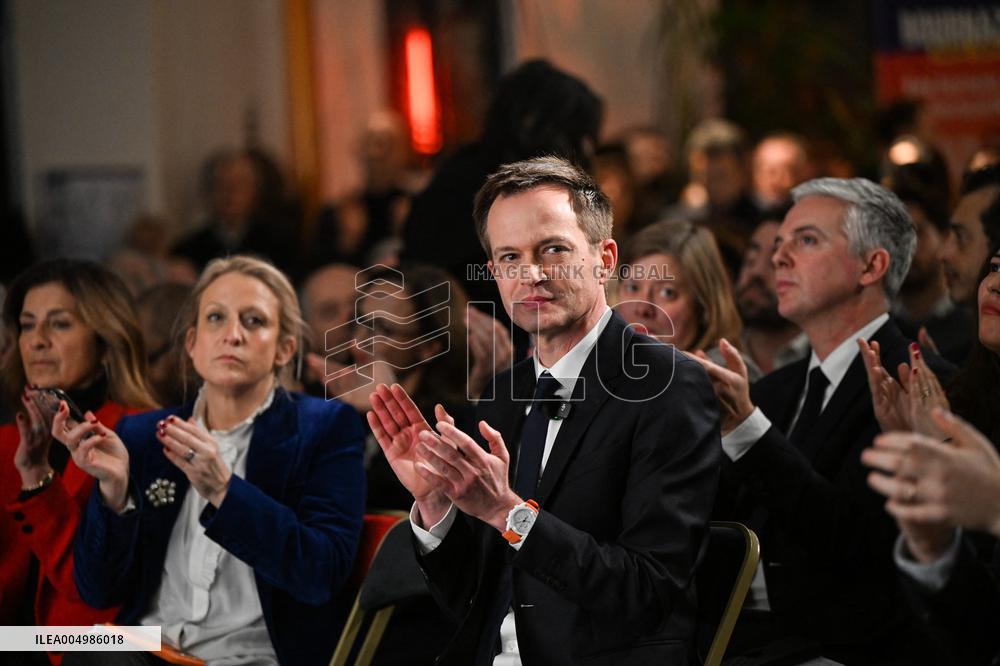 Meeting Of Pierre-Yves Bournazel Horizons Candidate For Mayor Of Paris 2026 - Paris