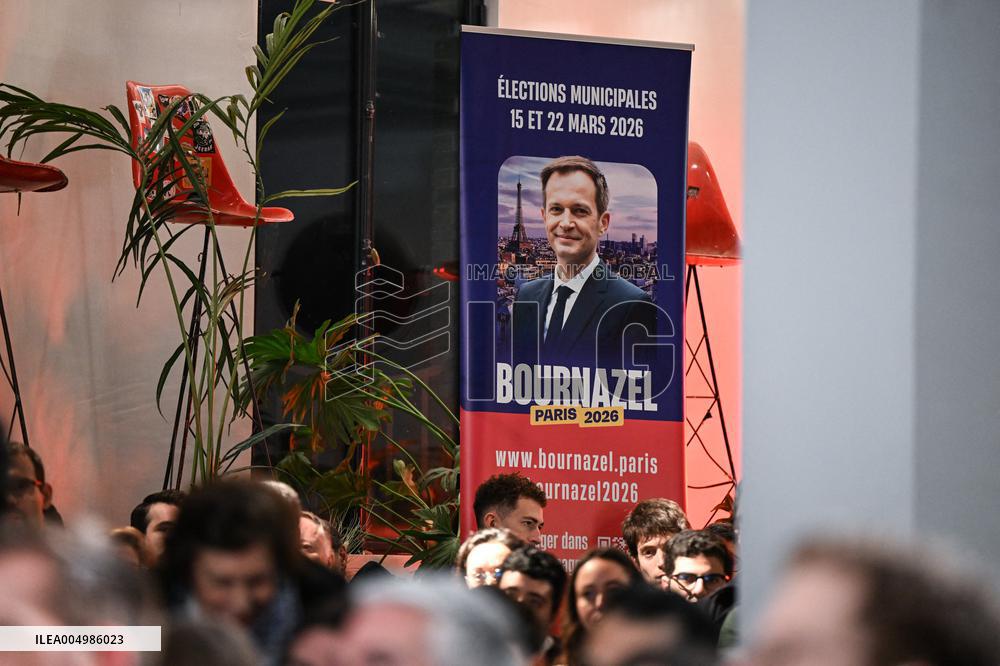 Meeting Of Pierre-Yves Bournazel Horizons Candidate For Mayor Of Paris 2026 - Paris