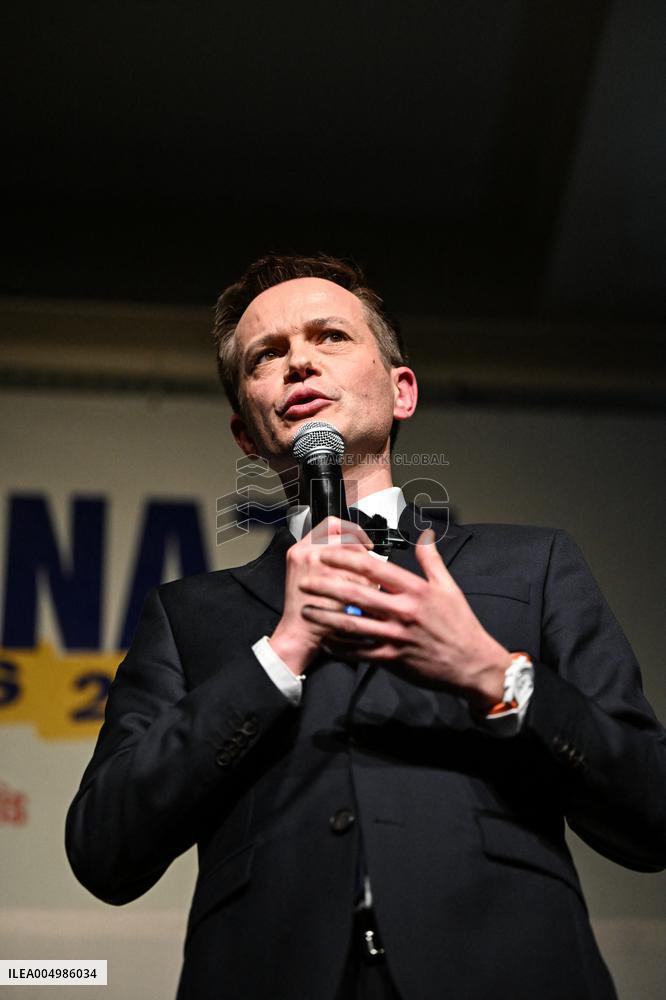 Meeting Of Pierre-Yves Bournazel Horizons Candidate For Mayor Of Paris 2026 - Paris