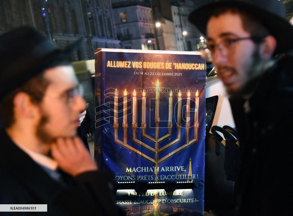 Chanukkiah Lighting Ceremony  - Paris