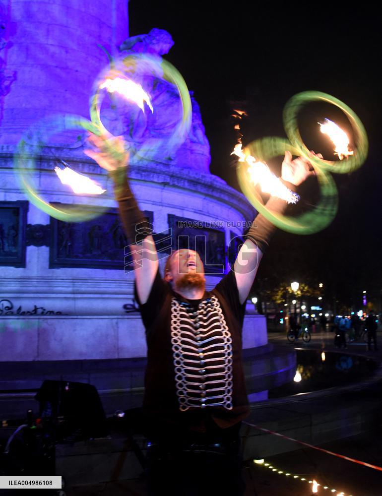 Chanukkiah Lighting Ceremony  - Paris