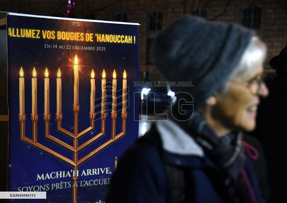 Chanukkiah Lighting Ceremony  - Paris