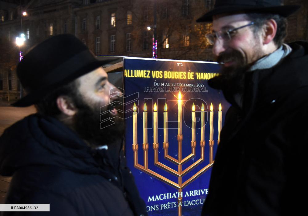 Chanukkiah Lighting Ceremony  - Paris