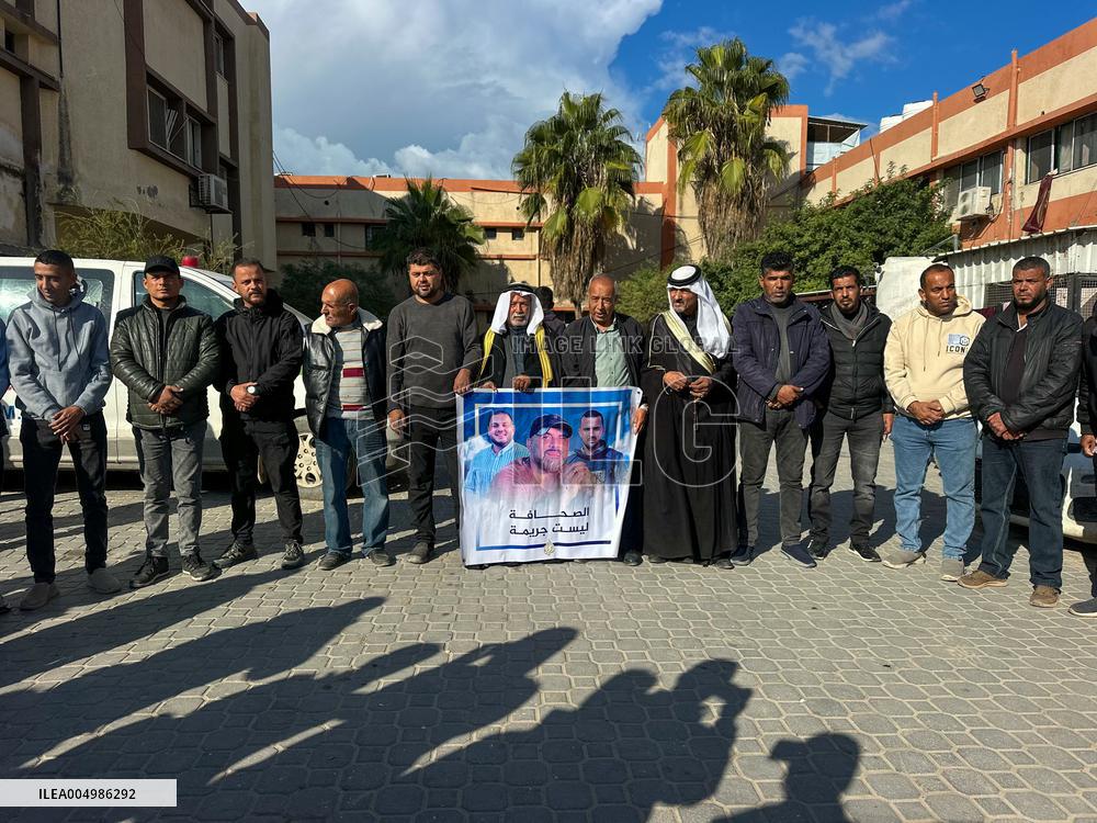 Khan Yunis Memorial of Killed Journalist - Gaza