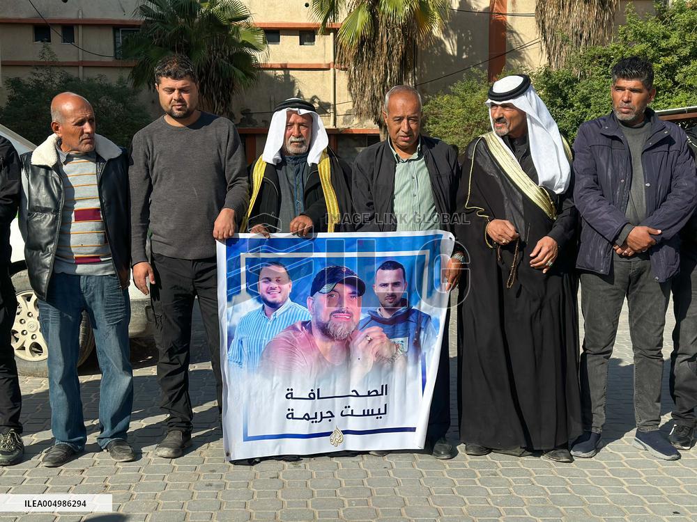 Khan Yunis Memorial of Killed Journalist - Gaza