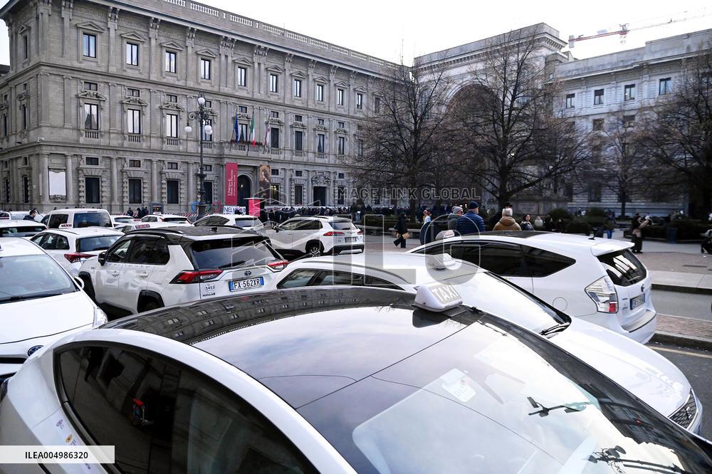 Taxi Drivers Demonstration - Milan