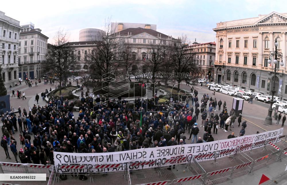 Taxi Drivers Demonstration - Milan