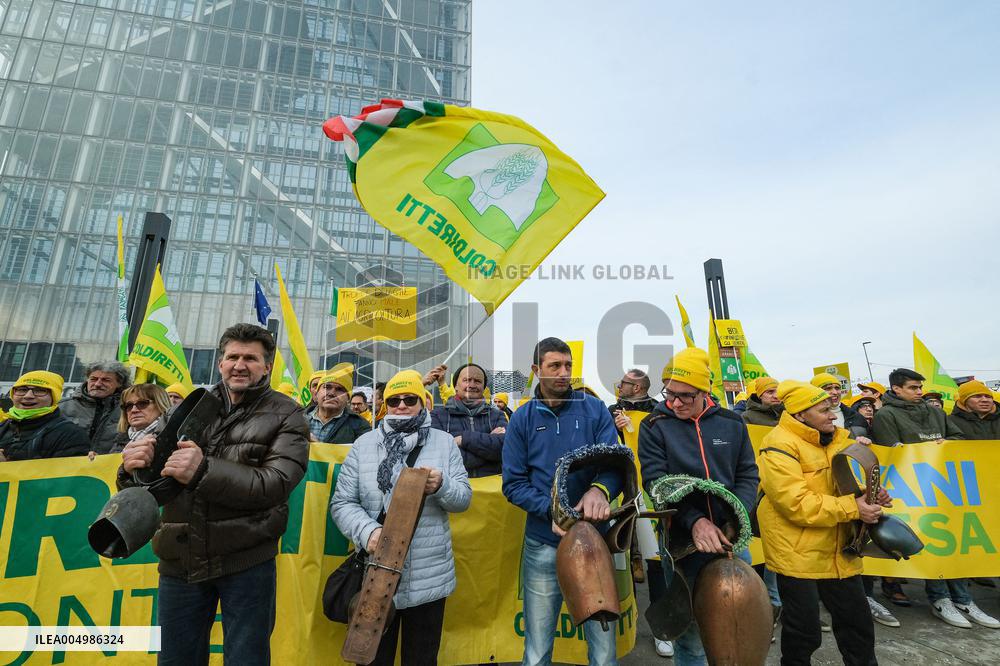 Coldiretti Protests Outside the Piedmont Region - Turin