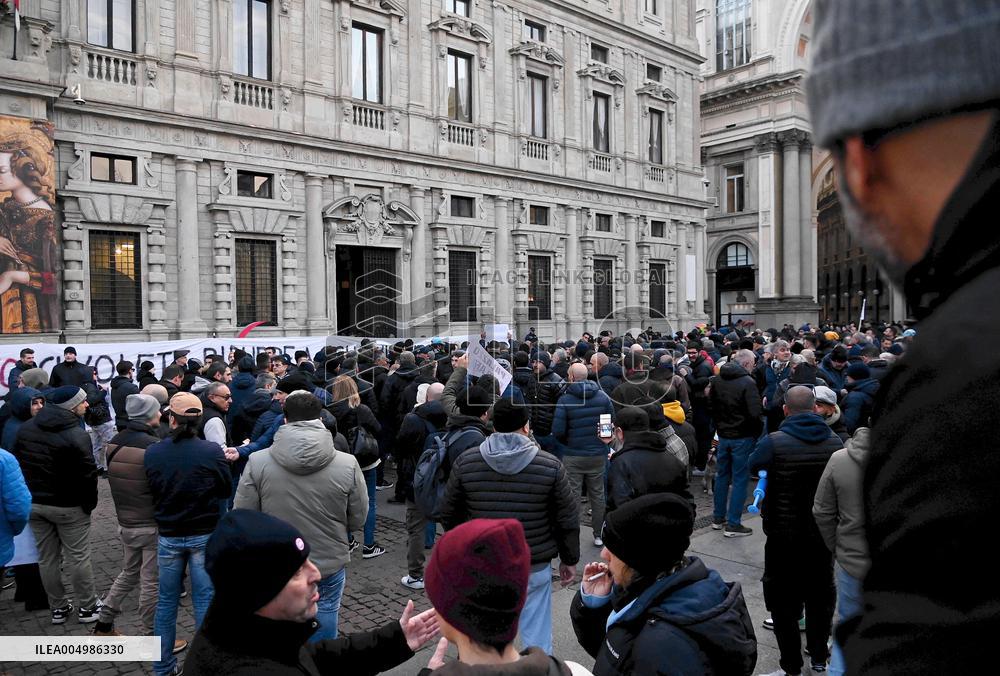 Taxi Drivers Demonstration - Milan