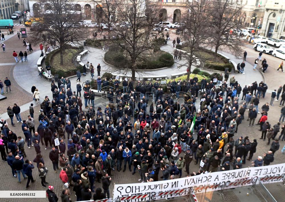 Taxi Drivers Demonstration - Milan