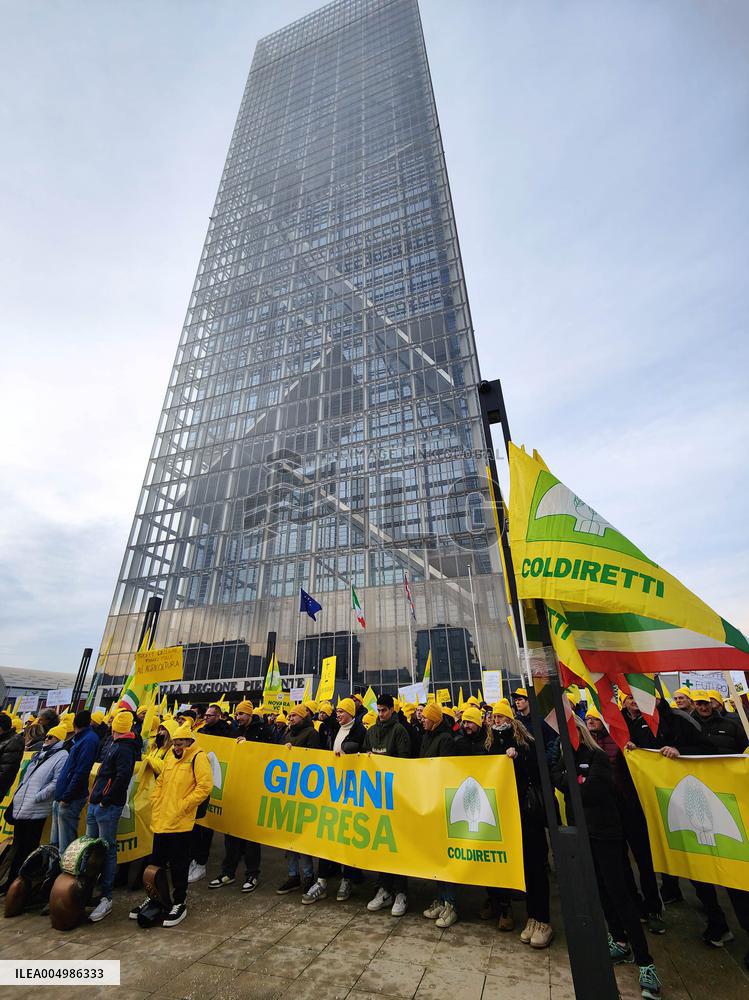 Coldiretti Protests Outside the Piedmont Region - Turin